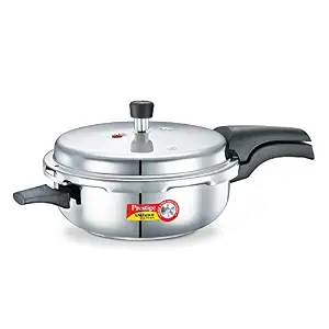 Prestige Deluxe Alpha Stainless Steel Outer Lid Senior Pan, Silver, 4 L, 4 Liter