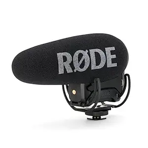 Rode USB Videomic Pro+ Compact Directional On-Camera Shotgun Condenser Microphone (Black)