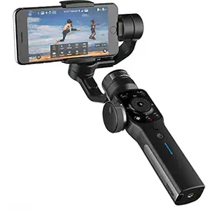 Zhiyun Smooth 4 3-Axis Handheld Gimbal Stabilizer with Grip Tripod for iPhone 12 11 Pro Xs Max Xr X 8 Plus 7 6 SE Android Cell Phone Smartphone YouTube Vlog Live Video Kit (Black)