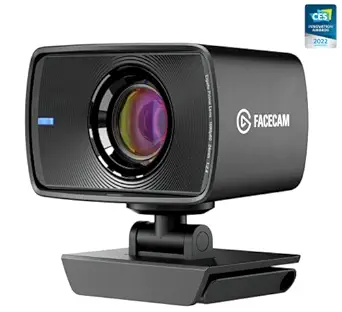 Elgato Facecam - True 1080p60 Full HD Webcam, Sony Sensor, Fixed-Focus Glass Lens, Optimized for Indoor Lighting, onboard Memory, Detachable USB-C