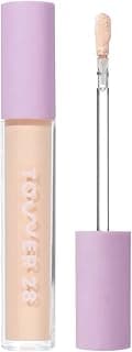 Tower 28 Swipe Serum Concealer - Hydrating Medium-Full Coverage Concealer + Under Eye Brightener - Skin Care Infused Makeup with Hyaluronic Acid + Soothing Centella - 4.0 Light/Medium Cool (0.22 oz)