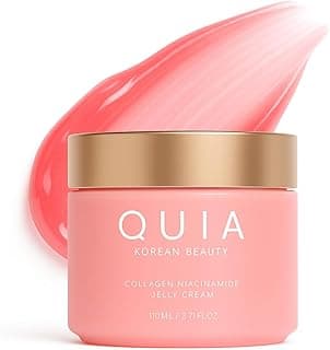 QUIA Collagen Jelly Cream – Lightweight Gel Moisturizer for Glowing, Plump Skin – With Niacinamide and Peptides – Korean Skincare for Daily Hydration