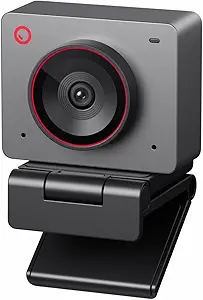 OBSBOT Meet 2-4K Webcam for PC with 1/2" Sensor, AI Framing & Autofocus, Beauty Mode, Lightweight, Gesture Control, HDR, Dual Microphone, 60 FPS, Web Cam for Streaming, Meeting, Gaming. (Space Grey)