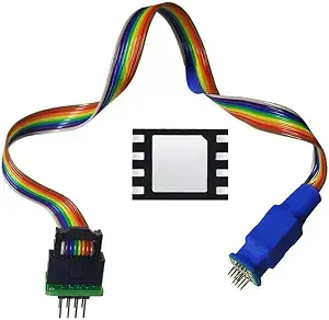 DFN8 QFN8 WSON8 Chip Probe Line Read Write Burning Test Adapter Socket 1.27 6 * 8 5 * 6 For CH341A TL866 RT809H/F Programmer 5X6 and 6X8