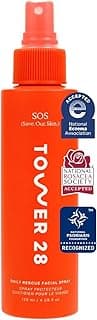 Tower 28 SOS Daily Rescue Facial Spray - Hypochlorous Acid Spray to Help Reduce Redness, Calm Irritation + Alleviate Flare-Ups - Soothing + Purifying Face Toner - Everyday Skin Care Essential (4 oz)