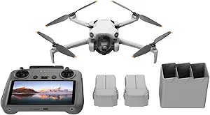 DJI Mini 4 Pro Fly More Combo Plus with DJI RC 2, Drones with Camera for Adults 4K, 3 Intelligent Flight Battery Plus for up to 135 Mins Flight Time, Smart Return to Home, Drone for Beginners