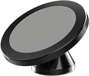 Magnetic Phone Holder for Car, [ 2 Groups Super Strong Magnet ] [ 360° Rotation ] Universal Dashboard Car Mount Holder Compatible with All Smartphones (Black)