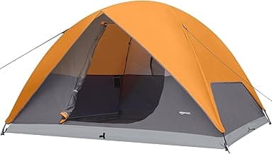 Camping Tent, 3-Season Dome Design with Rainfly