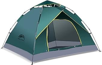 1/2/3/4 Person Camping Tent, Instant Easy Pop Up Tents for Camping,Automatic Waterproof Family Camping Tent, Easy Set Up Tent,Portable Windproof Dome Tent for Camping Hiking & Traveling