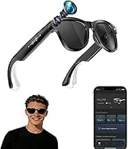 2026 AI Smart Glasses with Camera, 8MP HD Camera & Video Recording Glasses, 139 Languages Real-Time Translation, ChatGPT Voice Assistant, Open-Ear Audio, Blue Light Blocking for Travel, Meetings &Vlog