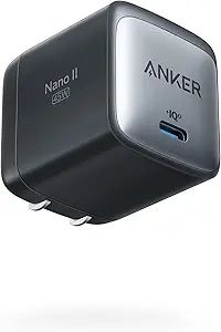 Anker Nano II 45W USB C Charger, GaN II PPS Fast Compact Foldable Charger for MacBook Pro, Galaxy, iPhone 15, Steam Deck, and More