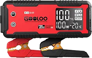 GOOLOO GT4000 Arctic Jump Starter with -40℉ Pre-Heating Tech for Cold-Start,4000A 100W Two-Way Fast-Charging 12V SuperSafe Portable Battery Booster Pack,Jump Box for 10L Diesel and 12L Gas Engine
