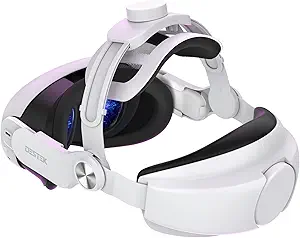 DESTEK QH3 Upgrade Pressure-Free Head Strap – Enhanced Comfort from Multi-Angle Dual Strap Design, Compatible with Meta Quest 3 3S, Balanced Weight Distribution