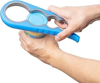 Bloss Anti-skid Jar Opener Jar Lid Remover Rubber Can Opener Kitchen Grippers To Remove Stubborn Lids, Caps and Bottles Great Kitchen Gadgets For Small Hands or Seniors,Blue