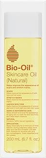 Bio-Oil Natural Skincare Oil, Serum for Scars and Stretch Marks, Face and Body Moisturizer for Dry Skin, Hair Oil, For All Skin Types, 6.7 Oz