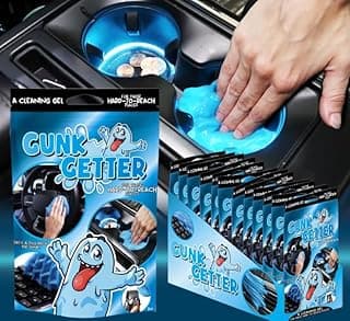 Car Cleaning Gel 12 Pack for Those Hard to Reach Places, Automotive Cup Holder Electronic Keyboard Office, Slime Gel Cleaner Dust Crumb Removal (Blueberry, 12 Pack)