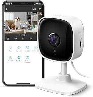Tapo 1080P Indoor Security Camera for Baby Monitor, Dog Camera w/Motion Detection, 2-Way Audio Siren, Night Vision, Cloud & SD Card Storage, Works w/Alexa & Google Home (Tapo C100)