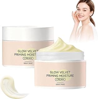 2026 New Glow Velvet Priming Moisture Cream, Pore Blurring and Makeup Gripping Primer, Hydrate and Lock Makeup All Day, Korean Skin Care for All Skin -1pcs