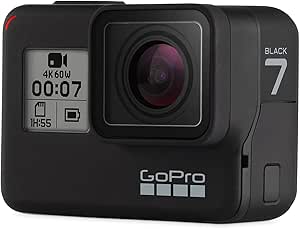 GoPro HERO7 Black — Waterproof Digital Action Camera with Touch Screen 4K HD Video 12MP Photos Live Streaming Stabilisation