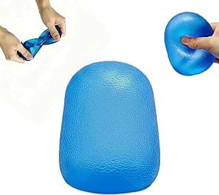 Thick Soft Silicone Fidget Ball – Quiet Sensory Tool for Focus & Relaxation, Office & Home Use, Calming Fidget for Adults(Blue)