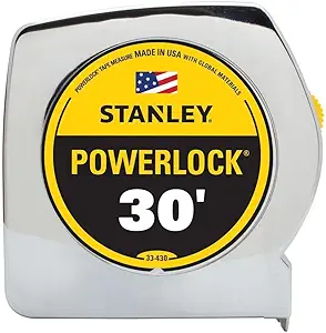 STANLEY PowerLock Tape Measure, 30-Foot (33-430)