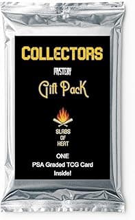 Collector's Mystery Gift Pack│ONE PSA 10 Gem Mint or 9 Mint Graded TCG Card (Compatible with Pokemon)│Potential Special Art Rare & First Editions