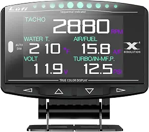Lufi X1 Obd2 Gauge Display,Boost Gauge,Speedometer,Water Temperature Meter,Multi-ECU Data Combination Cluster,for Honda、Toyota、VW and Mazda (car Special)