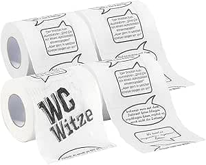 infactory Toilet Paper Jokes: 1 roll, 2-ply (Funny Toilet Paper)