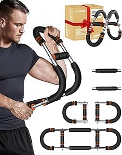2026 New Saker PowerTwist Arm Trainer, Adjustable Forearm Strengthener, Arm Exercise and Chest Workout Equipment for Home Gym, for Men, Ideas for Fitness Enthusiasts