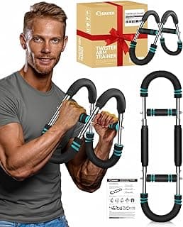 2026 New Saker PowerTwist Arm Trainer, Adjustable Forearm Strengthener, Arm Exercise and Chest Workout Equipment for Home Gym, for Men, Ideas for Fitness Enthusiasts