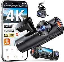Vantrue N4 Pro S 4K 3 Channel Dash Cam w/Triple STARVIS 2, 4K+1080P+2.5K Front Inside Rear Dash Camera, 4+2.5K Dual Channel, HDR IR Night Vision, Voice Control, Parking Mode, GPS, Wi-Fi, Support 1TB