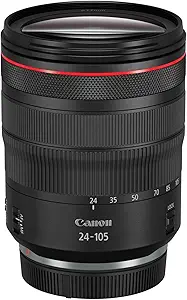 Canon RF 24-105mm f/4L is USM Zoom Lens, Black - 2963C002