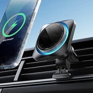 ESR [Built-in Cooling Fan] Smartphone Holder, Car, 15W, Fast Charging, Magnetic, Smartphone Cooling Function, Ultra Strong Magnetic Force Charger, Magsafe, Car Holder, CryoBoost, Free Angle Adjustment