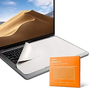 UPPERCASE GhostBlanket Screen Keyboard Imprint Protection Microfiber Liner and Cleaning Cloth 15" Compatible with MacBook Pro 16"