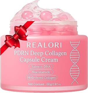 PDRN Capsule Cream with Vitamin C & Collagen – Korean Boba Moisturizer for Face, Pink Jelly Cream for Deep Hydration, Skin Repair, and Glow – Korean Skincare Gel for All Skin Types