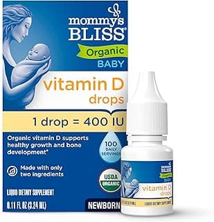 Mommy's Bliss Organic Drops No Artificial Color, Vitamin D, 0.11 Fl Oz