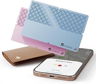 2026 [Apple MFi Certified] (iOS Only) Bluetooth Tracker Smart Card for Apple Find My iPhone Wallet GPS Tracker, 5-10 Years Staying Power, Keys Finder and Item Locator for Keys, Bags, Passport