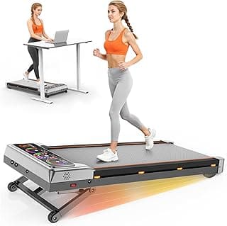 Walking Pad with 15% 12-Level Auto Incline & Handle Bar, Trisomy 3.5HP Foldable Under Desk Treadmill, 450 LBS Capacity Treadmills for Home Hiking with UI Screen, Bluetooth Speaker, Remote, RGB Light