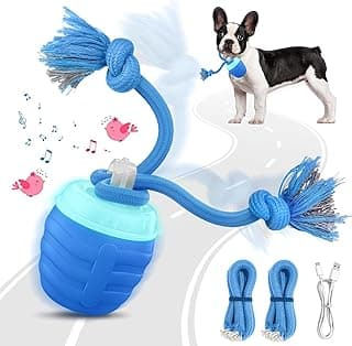 Interactive Dog Toys - 2026 Upgraded Motion Activated Balls for Medium/Large Dogs, Automatic Moving Dogs Toy Wicked Ball for Boredom, Interactive Dog Ball to Keep Them Busy(Blue)
