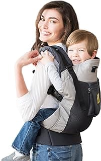 LÍLLÉbaby 3-in-1 Ergonomic CarryOn Airflow Toddler Carrier with Lumbar Support & Breathable Mesh (25-60 lbs), Supportive & Comfortable, Multi-Position Carrying for Hiking & Travel (Charcoal/Silver)