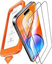 UltraGlass UNBREAK TOP 9H+ Glass for iPhone 16 Pro Max Screen Protector [NO.1 Military Grade Shatterproof] Screen Protector 16 ProMax Tempered Glass [Longest Durable] Full Edge Coverage, 2 Pack