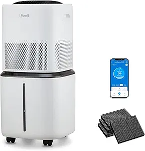 LEVOIT Superior 6000S Smart Evaporative Humidifiers for Home Whole House up to 3000ft², 23L, Last 72-Hour, Premium Filter, Dry Mode, Wheels & Water Fill Hose, Foldable Storage, Sleep Mode, New Edition