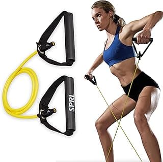 SPRI Xertube Resistance Bands with Handles – All Exercise Cords Sold Separately with Home Gym Workout Fitness Door Anchor Attachment Option