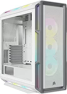 Corsair iCUE 5000T RGB White Mid Tower Tempered Glass PC Gaming Case