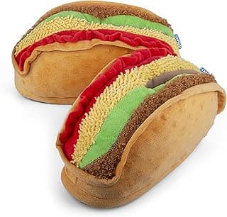 Coddies Taco Slippers - Unisex Funny Slippers, Novelty House Shoes, Memory Foam Funky Shoes, Gifts for Men, Women & Teens