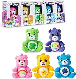 Micro Teenies - Care Bears 3" Micro Plush 5-Pack Treasure Box - Cheer, Laugh A-Lot, Good Luck, Grumpy and Harmony Bear