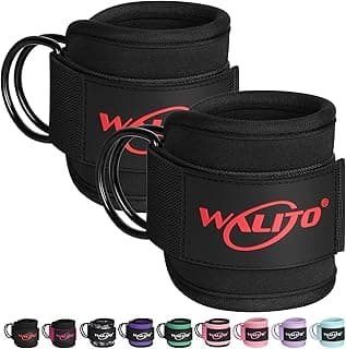 WALITO Gym Ankle Straps for Cable Machines Women & Men - Glute Kickback Ankle Cuff, Adjustable Cable Machine Accessories for Leg Extensions, Hip Abductors & Lower Body Workouts