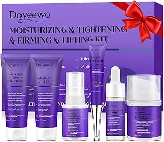 Skin Care Set,6Pcs Professional Womens Teens Tighten Lift Firm Skincare,Hydrate Anti-Aging Facial Routine Kit Travel Gift Set,Birthday Christmas Secret Santa Gifts for Women Teenage Girl Wife Mom | Professional, Travel Skincare, Gift Set