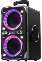 Party Bluetooth Speaker - 240W Peak Loud Speaker, Dazzling Light Show, Deep Bass, IPX4 Waterproof, 15H Battery, TWS Pairing, BT 5.3 Wireless, Portable for Home/Outdoor/Beach/Pool Party