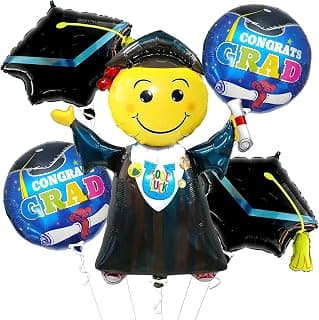 KatchOn, Jumping Graduation Balloons 2026 - Large, 40 Inch | Congrats Grad Balloon | Preschool Grads Decorations 2026 | Kindergarten Graduations Party Decoration 2026 | 2026 Graduation Decorations